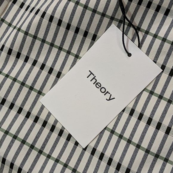 NEW Theory | Classic Skinny Pant Viscose Grid sz 2 - Picture 2 of 10